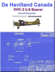 De Havilland Canada  DHC-2 /  U-6  Beaver  Aircraft Blueprints  Engineering Drawings - DVD or Download 