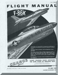North American Aviation F-86 K Aircraft Flight Manual - TO 1F-86K-1 , 1958 (