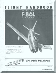 North American Aviation F-86 L Aircraft Flight Handbook Manual - T.O. 1F-86L-1 , 1959 (Aircraft Flight Manual
