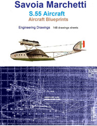 Savoia Marchetti S.55 Aircraft Blueprints Engineering Drawings - Download