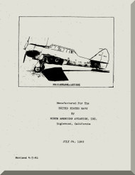 North American Aviation SNJ- 2 Aircraft Maintenance Manual - 1940