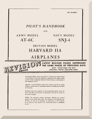 North American Aviation AT-6 C, F SNJ -4 Harvard II A Aircraft Pilot's Handbook Manual - TO 01-60FE-1 - 1944 