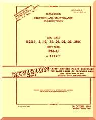 North American Aviation B-25 J1,-5, -10,-15, -20, -25,-30, -35, PBJ-1J - Aircraft Handbook Erection and Maintenance Manual - T.O. T.O. 01-60GE-2 , 1944