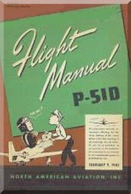 North American Aviation Mustang P-51 D Aircraft Flight  Manual -  NA-5914, 1945