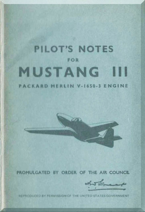 North American Aviation Mustang III Aircraft Pilot Manual