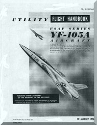 Republic YF-105  Aircraft Flight Handbook  Manual TO 1F-105(Y)A-1  1956