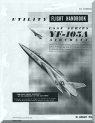 Republic YF-105  Aircraft Flight Handbook  Manual TO 1F-105(Y)A-1  1956