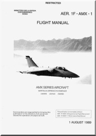 Aeritalia Aermacchi  Embraer AMX Aircraft Flight Manual AER. 1F-AMX-1 
