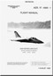 Aeritalia Aermacchi Embraer AMX Aircraft Flight Manual AER. 1F-AMX-1 