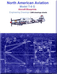 North American Aviation T-6 G Aircraft Blueprints Engineering Drawings - Download