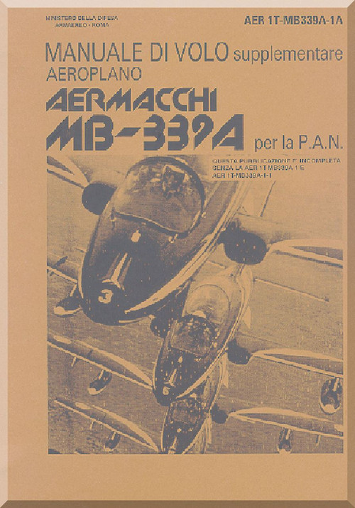 Aermacchi MB.339 Aircraft Flight  Manual  For P.A.N.