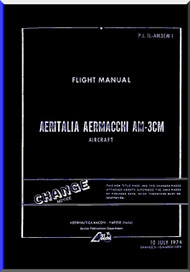 Aermacchi MB-335 / AM-3CM Aircraft Flight  Manual, ( English Language )  - P.I. 1L-AM3CM-1 -1974