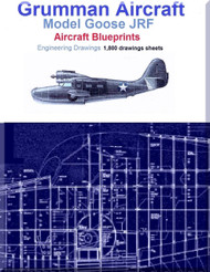 Grumman Goose JRF -4 / -5 / -6B Aircraft Blueprints Engineering Drawings - DVD or Download