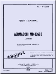 Aermacchi MB-326 GB Aircraft Flight Manual - 1970