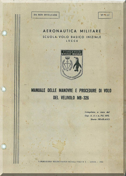 Aermacchi MB-326 Aircraft Flight Procedure Manual 1975