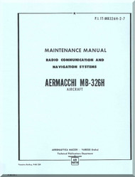 Aermacchi M- 326 H Aircraft Maintenance  Manual,- Radio  ( English Language ) 