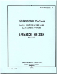 Aermacchi MB- 326 H Aircraft Maintenance  Manual,- Radio  ( English Language )