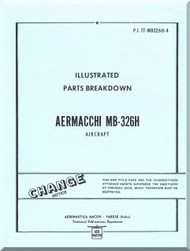 Aermacchi M-326 H Aircraft Parts Catalog Manual -