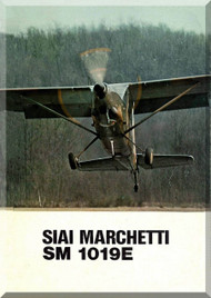 SIAI Marchetti SM-1019 E Aircraft  Brochure  Manual,  Manuale di Technico (English Language )