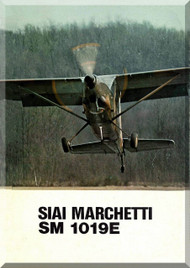 SIAI Marchetti SM-1019 E Aircraft  Brochure  Manual,  Manuale di Technico (English Language )