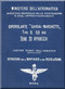 Savoia Marchetti S.59 Aircraft Erection and Maintenance Manual,  Istruzioni per il Montaggio  e la Regolazione ( Italian Language ) ,