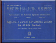 Savoia Marchetti S.M.82 Aircraft Illustrated Parts Catalog  Manual, Catalogo Nomenclatore - Sanitario ( Italian Language ) C.A. 544/4