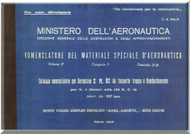 Savoia Marchetti S.M.82 Aircraft Illustrated Parts Catalog  Manual, Catalogo Nomenclatore -  ( Italian Language ) , 1943 - C.A. 544/4