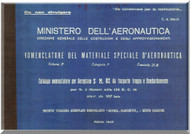 Savoia Marchetti S.M.82 Aircraft Illustrated Parts Catalog  Manual, Catalogo Nomenclatore -  ( Italian Language ) , 1943 - C.A. 544/4