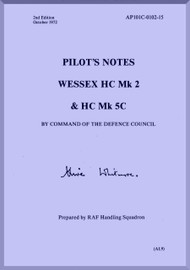 Westland Wessex Helicopter Pilot's Notes Manual
