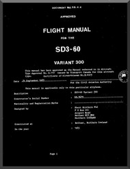 Short SD3-60 Aircraft Flight Manual 