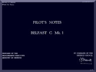 Short Belfast C.1 Aircraft  Pilot's Notes Manual