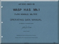 Westland WASP Mk 1  Helicopter Operating Data  Manual  - A.P. 1001C-0601-16 - 1964