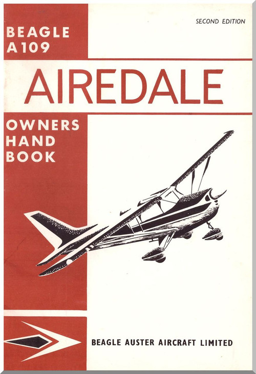 Beagle A.109 Airedale Aircraft  Owner's Handbook   Manual