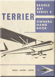 Beagle A.61 Series 2 Aircraft Owner's  Handbook  Manual