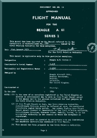 Beagle A.61 Aircraft Flight Manual