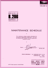 Beagle B.206 Aircraft Maintenance  Schedule Manual