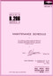Beagle B.206 Aircraft Maintenance  Schedule Manual