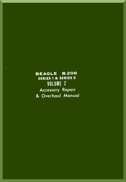 Beagle B.206 Aircraft Accessory Repair and Overhaul Manual