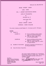 Beagle B.206 Aircraft Maintenance Manual