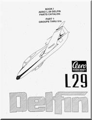  Aero Vodochoy L-29 Delfin Aircraft Parts Catalog Manual  Book 1