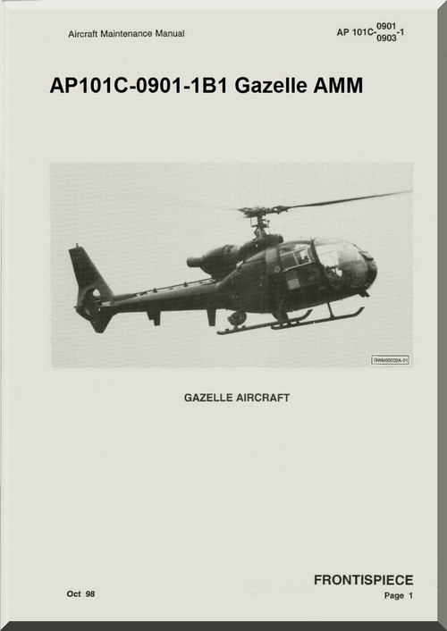 Westland Gazelle ASH Mk1 Helicopter Basic Maintenance AP101C-0901-1B1