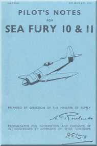 Hawker Sea Fury 10 & 11  Aircraft Pilot's Notes Manual