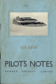 Hawker Sea  Hawk Aircraft  Pilot's Notes Manual  