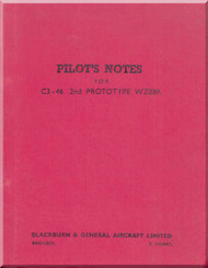 Blackburn Beverley C-3-46 WZ889 Aircraft Pilot's Notes Manual