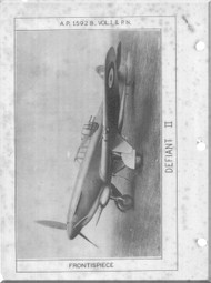 Boulton Paoul Defiant II  Aircraft  Service Manual A.P. 1592B  Volume II