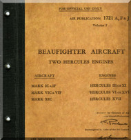Bristol Beaufighter Aircraft Service Manual -  A.P. 1721 A,F, &J