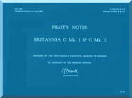 Bristol Britannia C Mk. 1 & C Mk. 2 Aircraft Pilot's Notes Manual