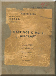 Handley Page Hastings C Mk.2   Aircraft  Service Manual -  AP 2979 B