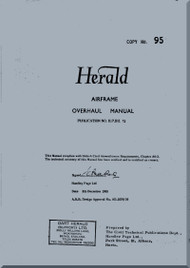 Handley Page Herald Aircraft  Airframe Overhaul  Manual
