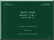 Armstrong Whitworth Argosy Aircraft Pilot's Notes Manual -  A.P. 101B-2401-15